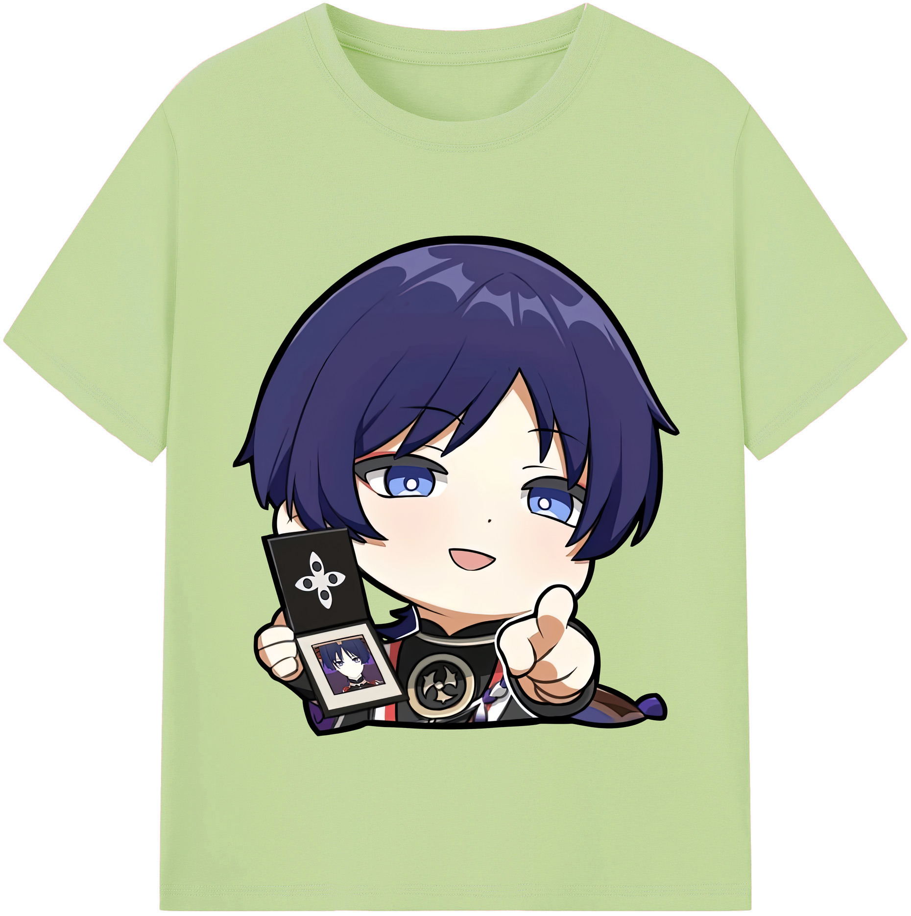 げんし神 さんペい genshin Sanpei 綿100％半袖Tシャツ（フロントプリント）